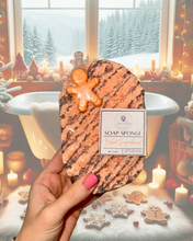 Load image into Gallery viewer, Baked Gingerbread Soap Sponge
