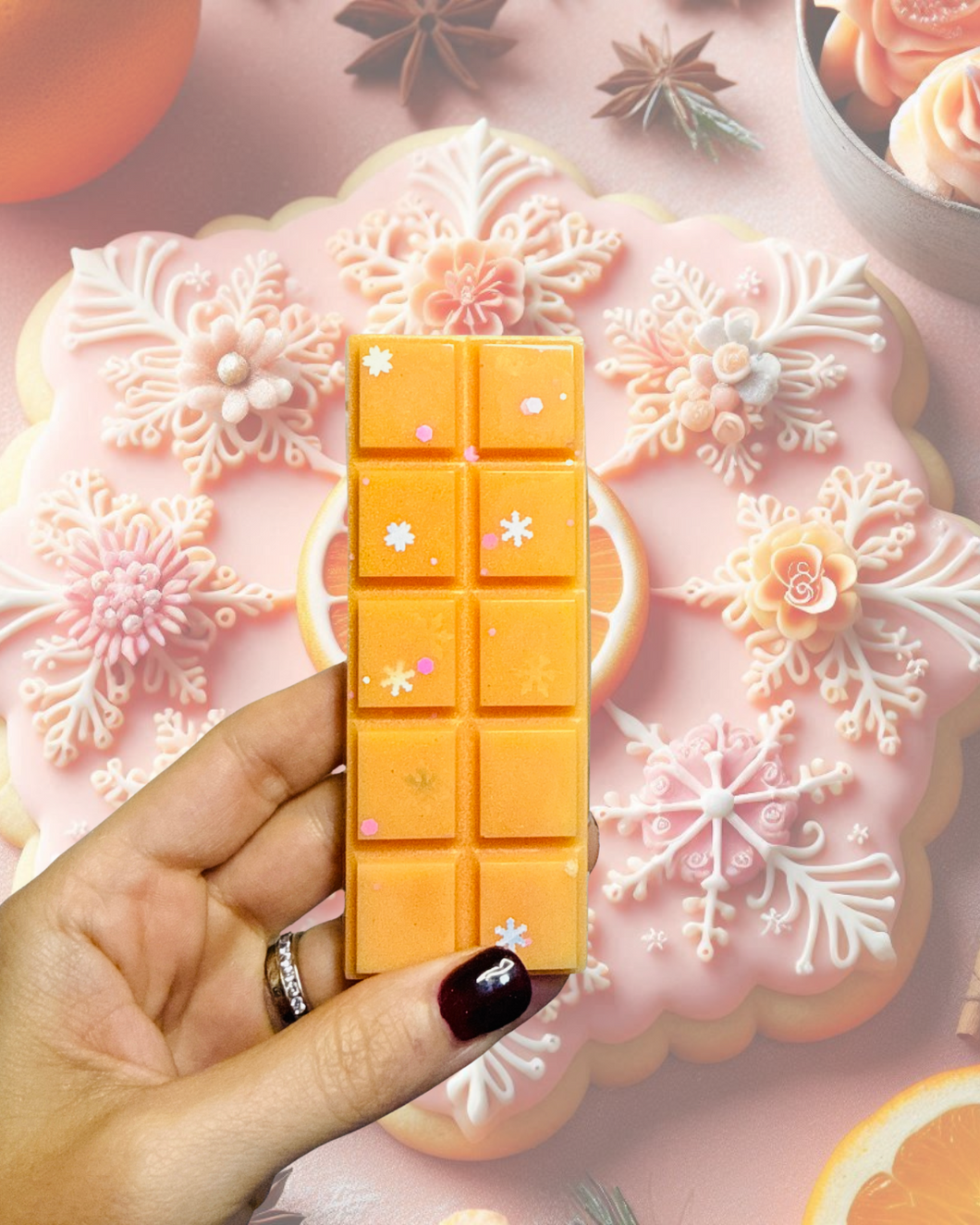 Snowflake Cookie & Citrus Buttercream Snapbar