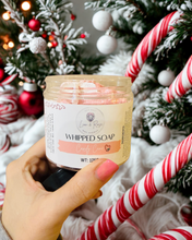 Load image into Gallery viewer, Candy Cane Whipped Soap
