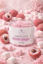 Load image into Gallery viewer, Marshmallow &amp; Pink Lychee Whipped Soap
