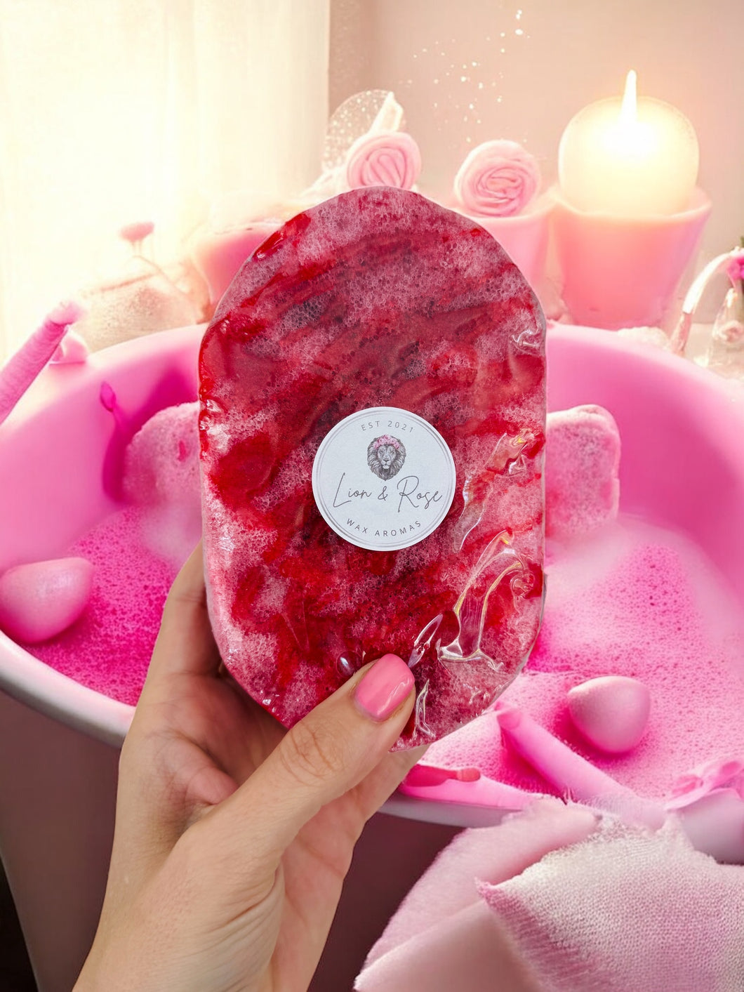 Soap Sponges (Pink Sugar)